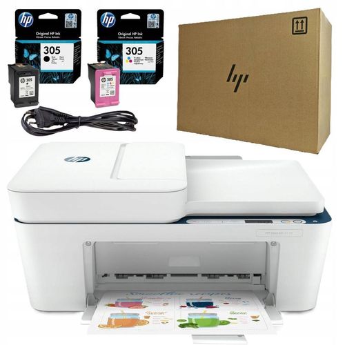 HP Deskjet 4130 Drucker mit ADF, Wi-Fi, 305-Tinte, neu, original Seria DeskJet 4100