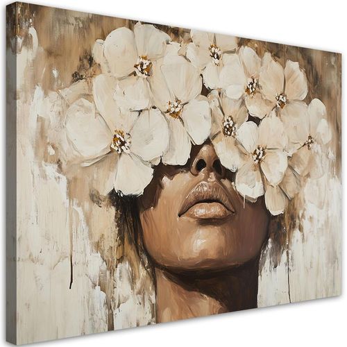Feeby Leinwandbild, Beige, Textil, Person/Charakter, Rechteckig, 60x40 cm, Bilder und Zubehör, Wandbilder, Leinwandbilder