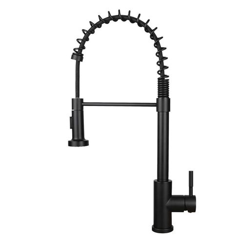 Nettlife Küchenarmatur, Schwarz, Metall, 6x55x24 cm, Küchen, Küchenausstattung, Küchenarmaturen