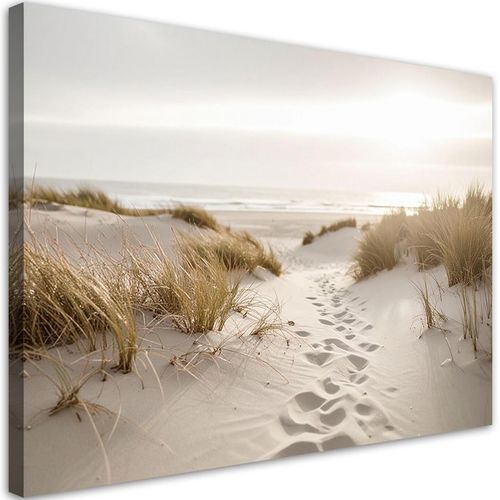 Feeby Leinwandbild, Beige, Textil, Landschaft/Berg, Rechteckig, 120x80 cm, Bilder und Zubehör, Wandbilder, Leinwandbilder