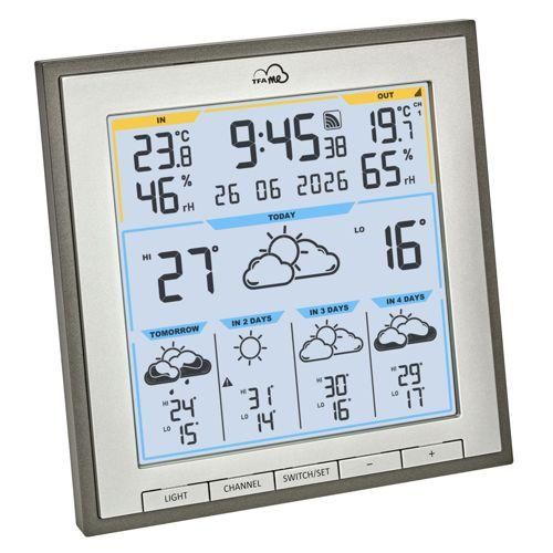 TFA TFA.me 35.8105.10 ID-08 WLAN Funk-Wetterstation grau