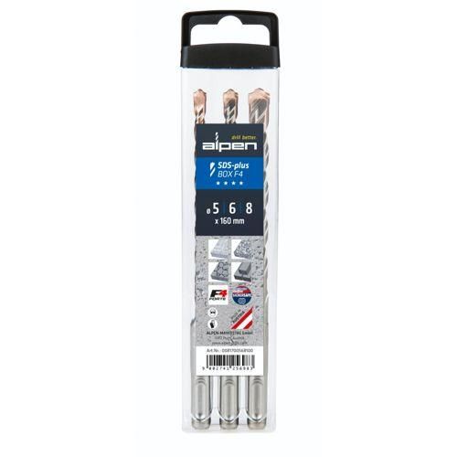 Alpen SDS+ F4 Box 3 tlg. 5-6-8x1 60