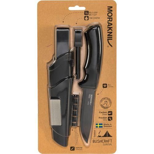 Morakniv Bushcraft Jagdmesser Survival schwarz