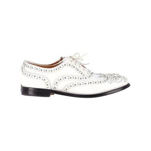 Church's Studded Brogues in Witte Leer