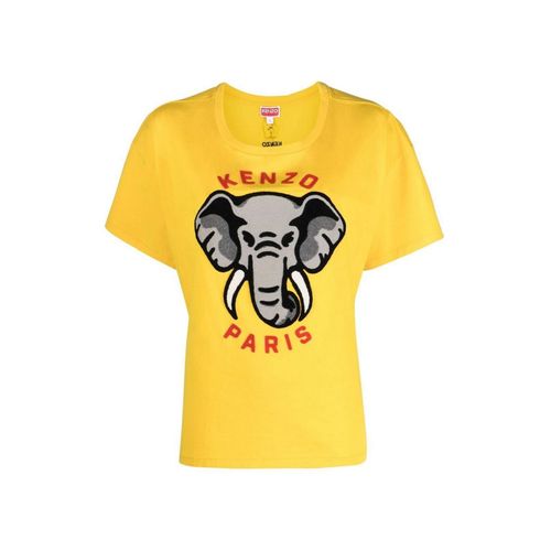 Relaxed fit T-shirt met olifantenlogo