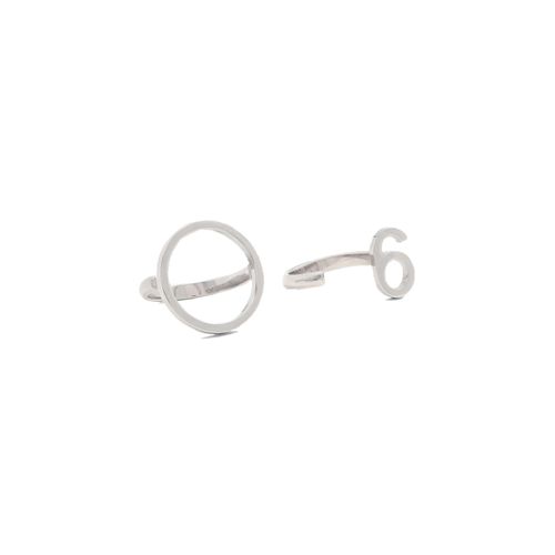 Set van 6 ringen met logo, bestaande uit 2 ringen