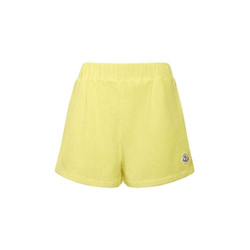 Badstof shorts met logopatch