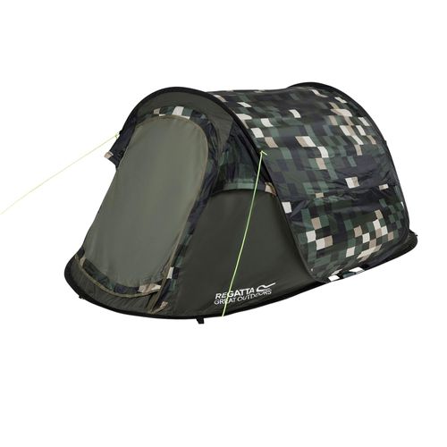 Regatta Malawi Pixelated 2 persoons pop-up tent (Veelkleurig)