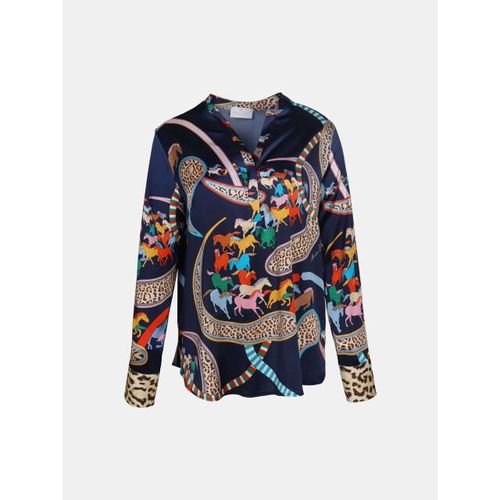Mucho Gusto ® blouse monza kleurrijk paard luipaardprint