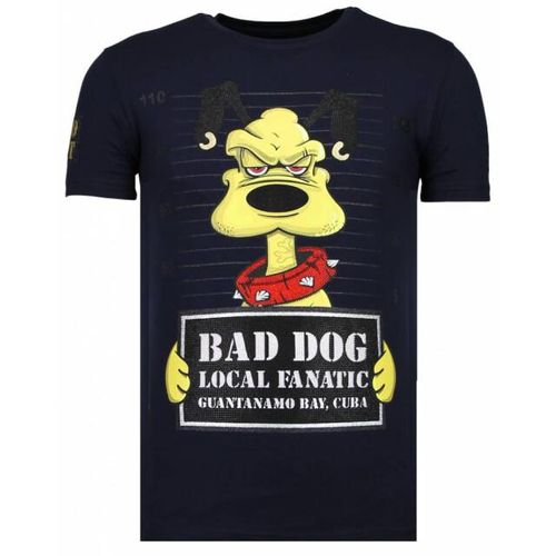 Local Fanatic Bad dog rhinestone t-shirt