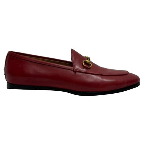 Gucci Jordaan loafers van rood kalfsleer