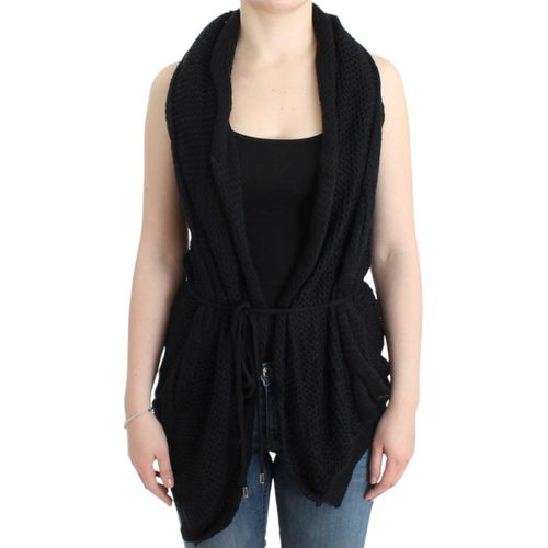 Gebreid Cardigan Vest met Touwtjes in de Taille