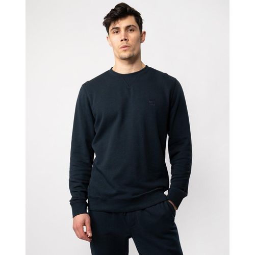 BOSS Orange Westart Heren Sweater Met Ronde Hals En Logo Patch NOS