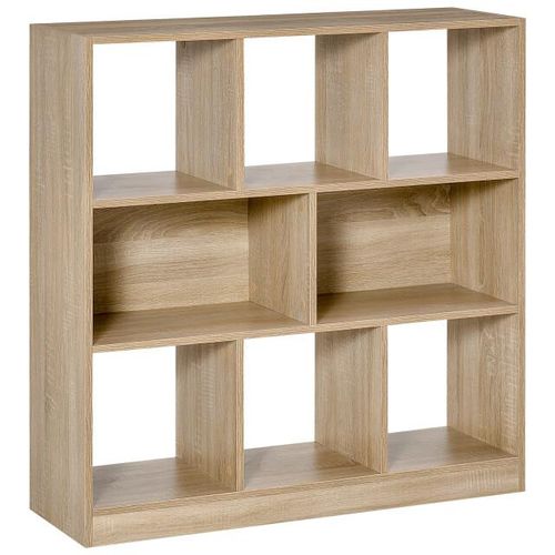 4goodz Boekenkast 8 vakken 30x 97,5x100 cm eikenlook