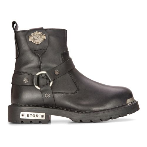 Leren militaire laarzen voor heren Zwart Combat Biker Motorcycle Punk Western Boot