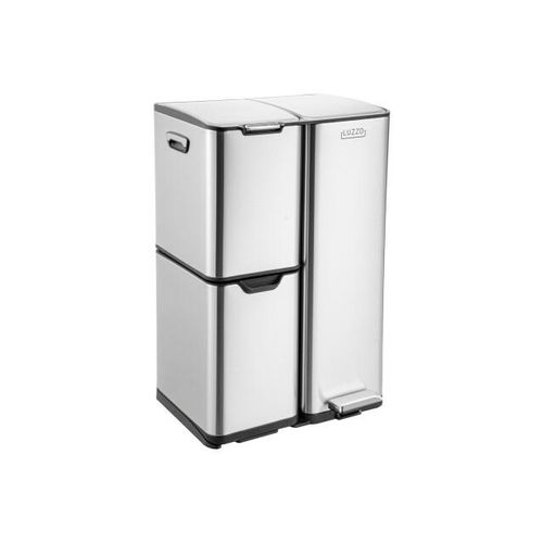 Luzzo ® ohio prullenbak afvalscheiding 60 liter pedaalemmer met soft close