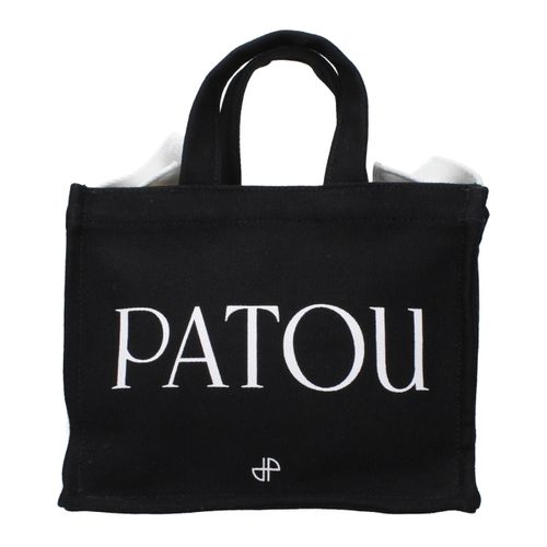 Patou Zwarte Katoenen Handtas