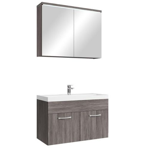 Badplaats Badkamermeubel set paso 02 80 x 40 cm grijs badmeubel met