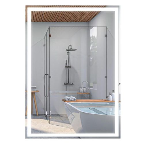 4goodz Led badkamerspiegel 50x70 cm anti-condens met touchbediening wit