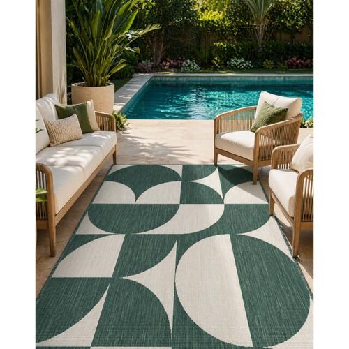 Muratap Buitenkleed brussels summer wit- 200x290 cm