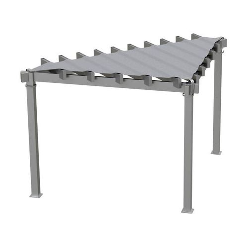 Sojag Lima driehoeks pergola 293x293 cm met zonnescherm -
