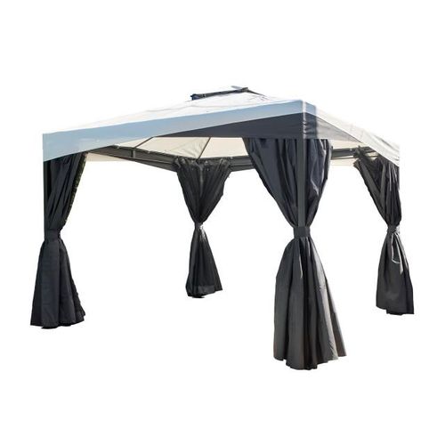 Sojag Malta 1010 aluminium paviljoen 3x3 mtr met afneembaar stoffen dak
