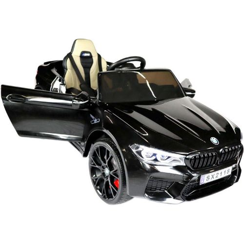 Elektro Kinderfahrzeug "BMW M5 Drift Version" - lizenziert - 2x 12V7A Akku, 2 Motoren- 2,4Ghz Fernsteuerung, MP3, Ledersitz+EVA