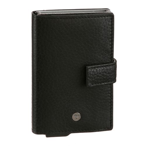 Kartenetui JOOP "cardona c-two e-cage sv8f", Herren, schwarz, Leder, Basic, Kleinlederwaren Kartenetui, Kartenhalter Kreditkartenetui