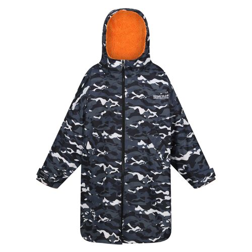 Regatta Camouflage Waterdichte Veranderjas voor Kinderen/Kinderen (Zwart/perzik)