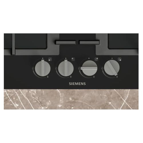 Siemens iQ300 EN6B6HK40 Kochfeld Schwarz Integriert 60 cm Gaskochfeld 4 Zone(n)