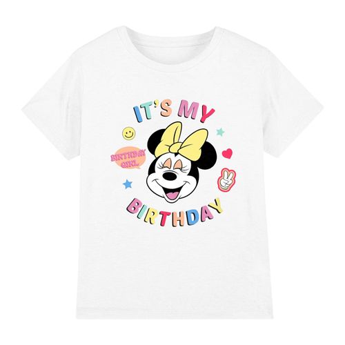 Disney Kinderen/Kinderen Het is mijn verjaardag Minnie Mouse T-Shirt (Wit)