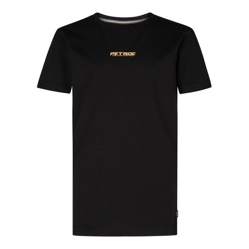 Petrol Industries - Jongens Logo T-shirt Sandspur - Zwart