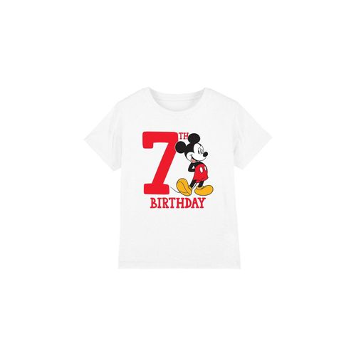 Disney Kinderen/Kinderen Mickey Mouse 7e Verjaardag T-Shirt (Wit)