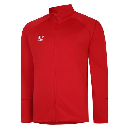 Umbro Gebreid trainingsjack voor kinderen/Kids Total Training (Vermiljoen/Zwart)