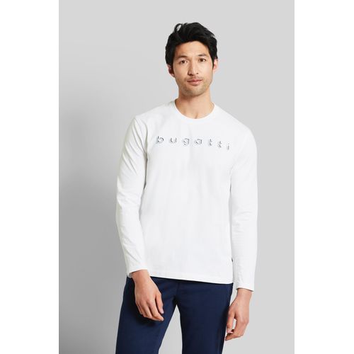 Bugatti Herren Shirt met lange mouwen en bugatti print