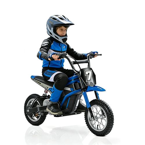 Elektro-Kindermotorrad 250W Kinder Dirt Bike Motorrad Bluetooth mit Musik LED Rücklichter