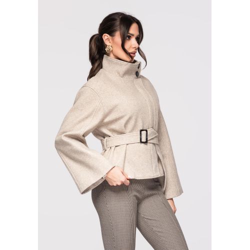 Ombre Damenjacke in kürzerer Länge mit leicht ausgestellter Silhouette beige M