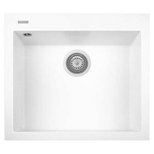 TELMA ON6010-N1, Aufsatzwanne, Quadratisch, Weiß, 1 Becken, Quadratisch, 405 x 530 mm