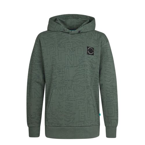 Petrol Industries - Jongens All-over Print Hoodie Blue Ridge - Groen