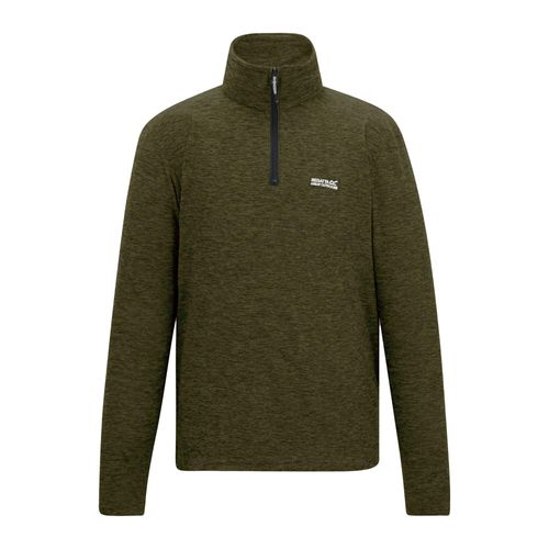 Regatta Heren Thompson Marl Half Zip Fleece Jacket (Olijf Nacht)