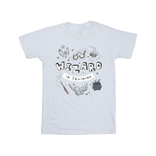 Harry Potter Jongens Tovenaar In Training T-Shirt (Wit)