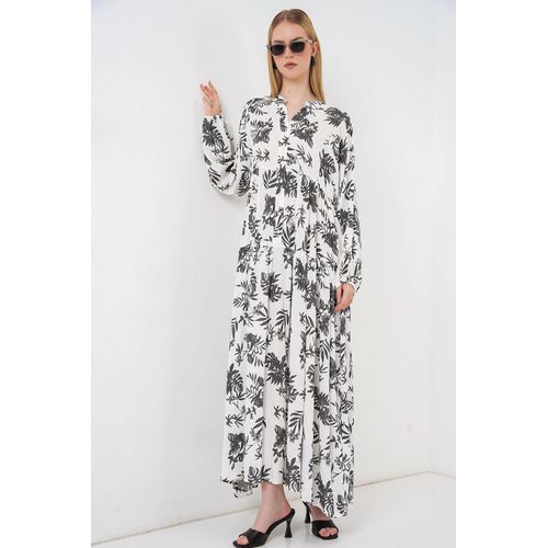 Gepubliceerd V-hals Maxi Jurk