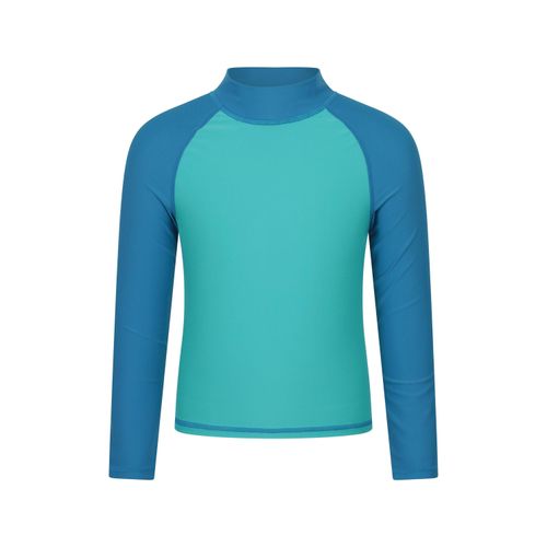 Mountain Warehouse Rash Top met lange mouwen voor kinderen/Kinderen (Licht Teal)