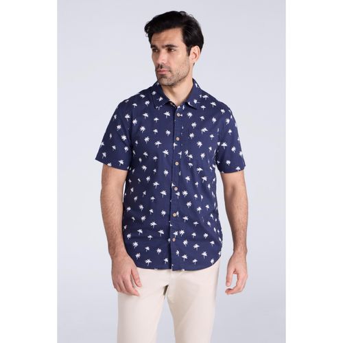 Mountain Warehouse Heren Preston Illustratie Shirt (Blauw)