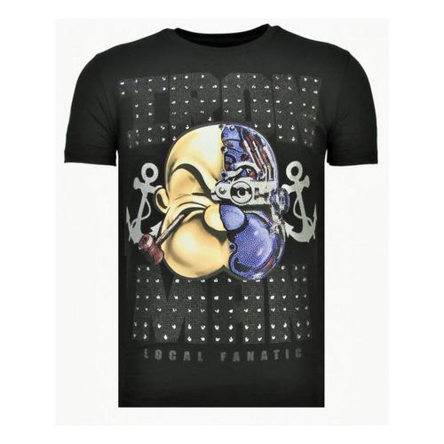Local Fanatic Iron man popeye rhinestone t-shirt