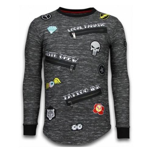 Local Fanatic Longfit embroidery sweater patches