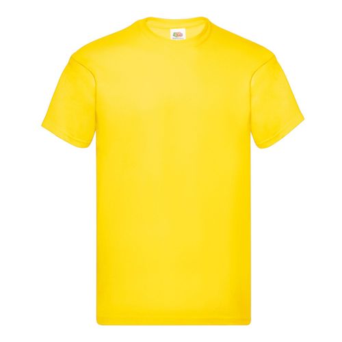 Fruit of the Loom Heren Origineel T-Shirt (Geel)