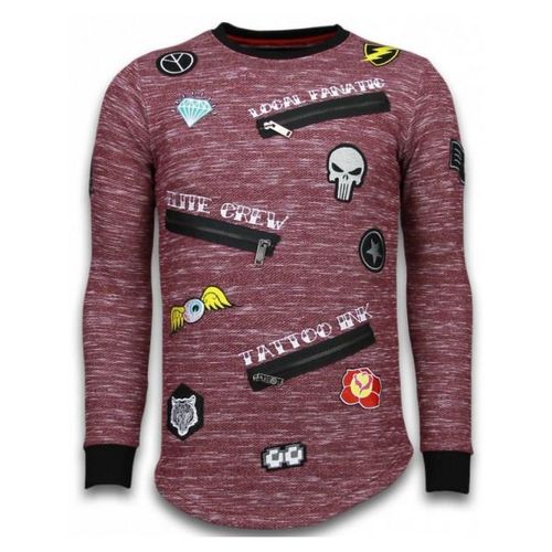 Local Fanatic Longfit embroidery sweater patches