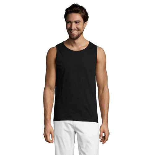 SOLS Heren Justin Tank Top (Diep zwart)