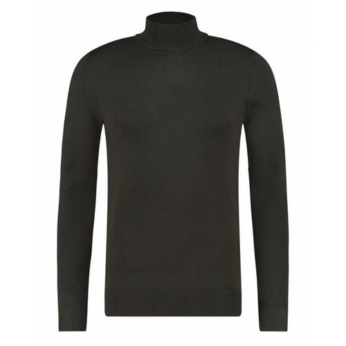 Purewhite Essential knit mockneck army